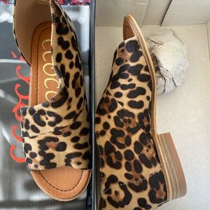 Adorable leopard print shoes, just too big sadly!!!